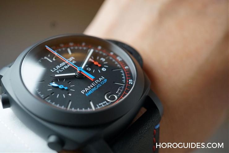 PANERAI - LUMINOR 1950 - PAM00725 - 限量又跳色 活潑版PAM00725美洲杯飛返計時 