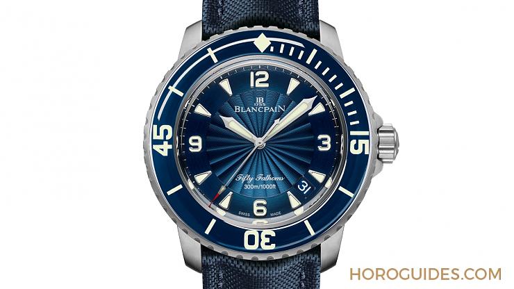 BLANCPAIN - FIFTY FATHOMS - 5015-1130-52A - 簡單最實戴!BLANCPAIN藍面三針五十噚