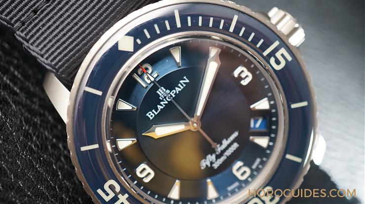BLANCPAIN - FIFTY FATHOMS - 5015-1130-52A - 簡單最實戴!BLANCPAIN藍面三針五十噚
