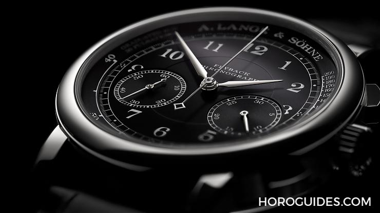 A. LANGE & SÖHNE - 朗格1815計時碼錶 黑盤面 幫你測脈搏