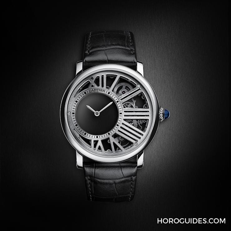 CARTIER - ROTONDE DE CARTIER - WHRO0014 - 通透視感的「神秘」技術 卡地亞Rotonde de Cartier 神秘小時鏤空錶