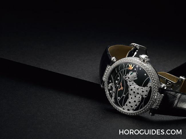 CARTIER - 戴上手的藝術品 卡地亞Panthères et Colibri動力儲存顯示