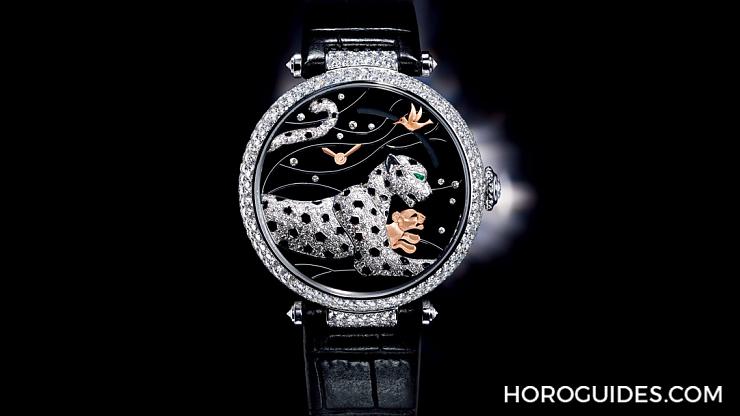 CARTIER - 戴上手的藝術品 卡地亞Panthères et Colibri動力儲存顯示