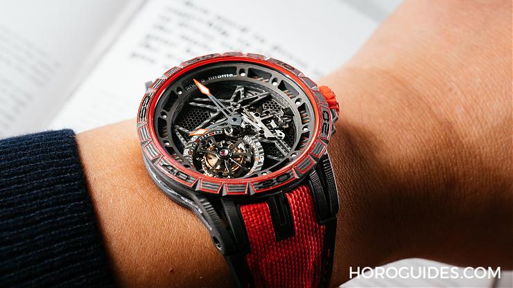 ROGER DUBUIS - EXCALIBUR - RDDBEX0572 - 戴上手你就知道他的輕盈超有份量!羅杰杜彼全碳纖維日內瓦印記Excalibur Spider Carbon