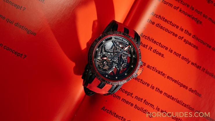 ROGER DUBUIS - EXCALIBUR - RDDBEX0572 - 戴上手你就知道他的輕盈超有份量!羅杰杜彼全碳纖維日內瓦印記Excalibur Spider Carbon