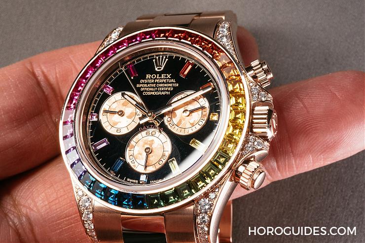 ROLEX - COSMOGRAPH DAYTONA - 116595RBOW-78595A - 名人搶戴，最高調的勞力士Daytona！ 新版玫瑰金彩虹圈 