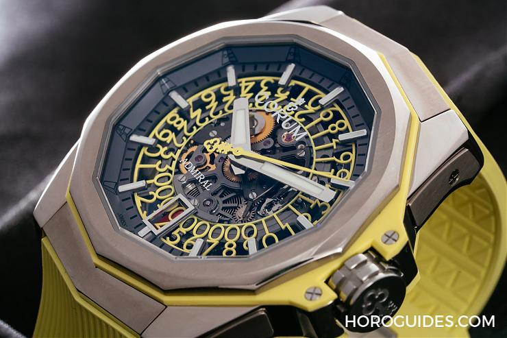 CORUM - ADMIRAL - A082/03704 - CORUM Admiral海軍上將 透空亮色鏤空錶 上手不沉重