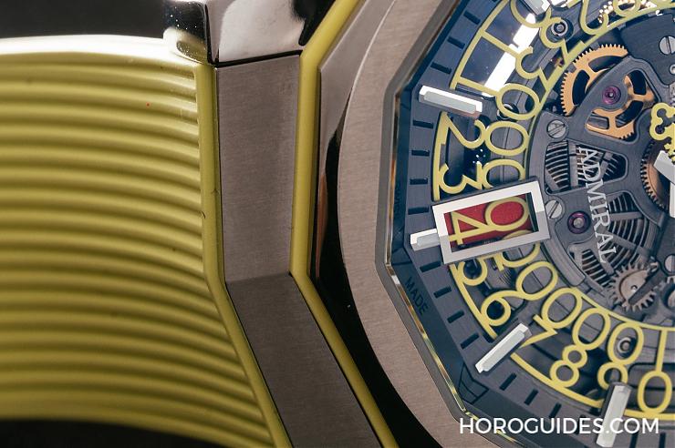 CORUM - ADMIRAL - A082/03704 - CORUM Admiral海軍上將 透空亮色鏤空錶 上手不沉重 