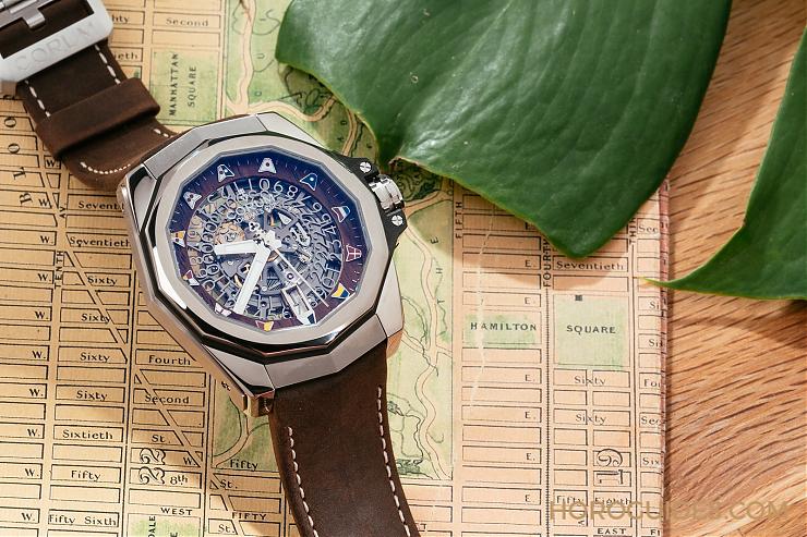 CORUM - ADMIRAL - A082/03704 - CORUM Admiral海軍上將 透空亮色鏤空錶 上手不沉重