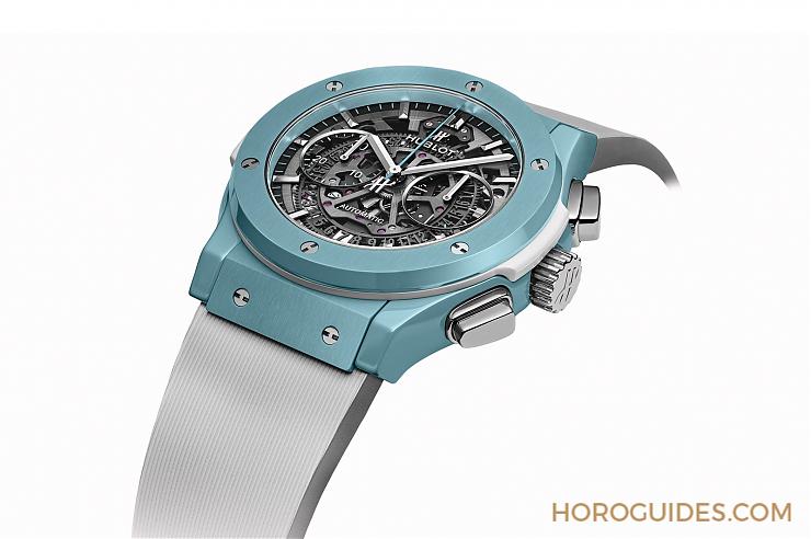 HUBLOT - CLASSIC FUSION - 525.EX.0179.RW.CAP18 - 彩色陶瓷的新高度!HUBLOT Classic Fusion Aerofusion 海水正藍Capri限量計時碼錶