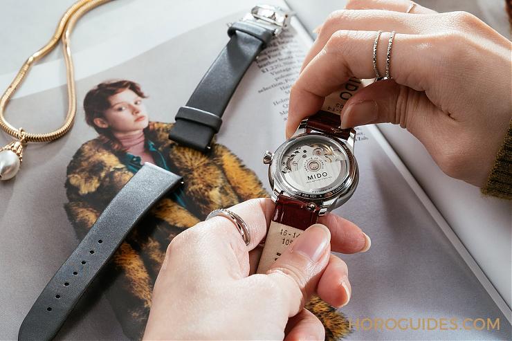 MIDO - BARONCELLI - M039.207.16.106.00 - 一款錶，「日夜」都百搭！Baroncelli II 快拆三錶帶Lady Day & Night