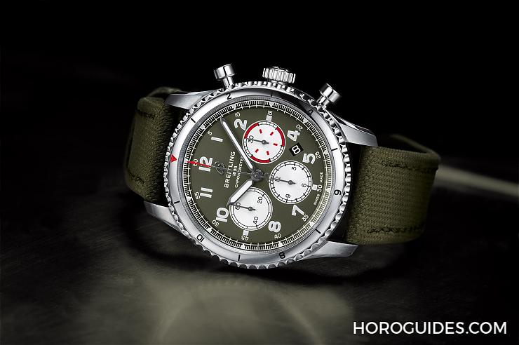 BREITLING - - - AB01192A1L1X1 - BREITLING帥氣軍風 Aviator 8 Curtiss Warhawk三款新作齊發