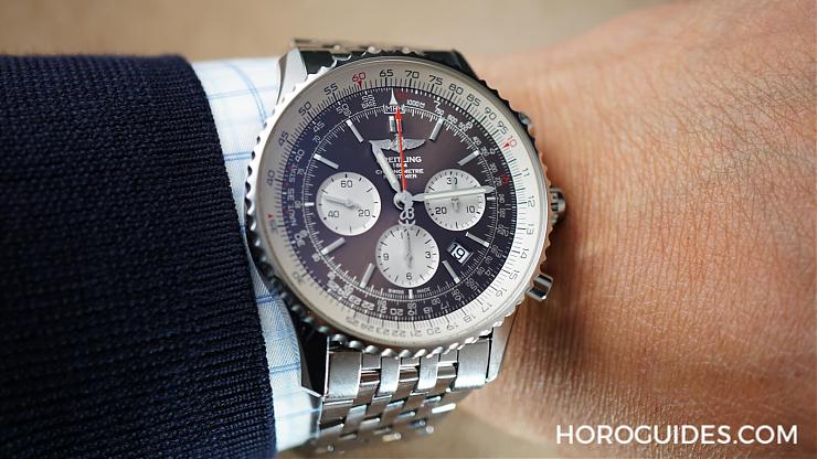 BREITLING - NAVITIMER - AB031021/Q615/756P/A20BA.1 - 百年靈B03自製雙追針計時錶,物超所值的價格,你還不心癢?
