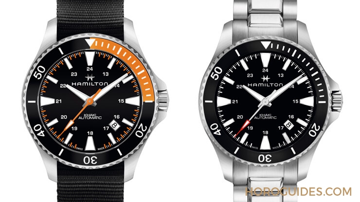 HAMILTON - KHAKI NAVY - H82305931 - 潛水錶入門款,平易價格、亮橘錶圈,夏天從它開始!