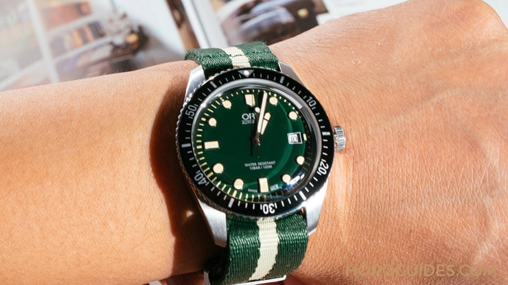 ORIS - 復古綠錶盤ORIS Divers,Dome式鏡面時代感大加分