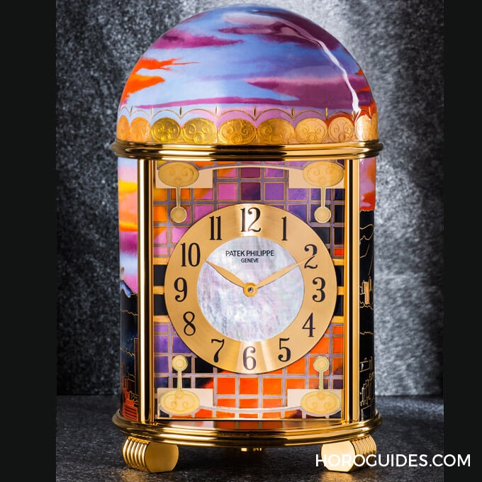 PATEK PHILIPPE - COMPLICATIONS - 5131G-010 - 百達翡麗「雲輝霞映‧台北」琺瑯座鐘,另類台灣之光!