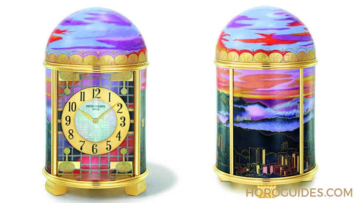 PATEK PHILIPPE - COMPLICATIONS - 5131G-010 - 百達翡麗「雲輝霞映‧台北」琺瑯座鐘,另類台灣之光!