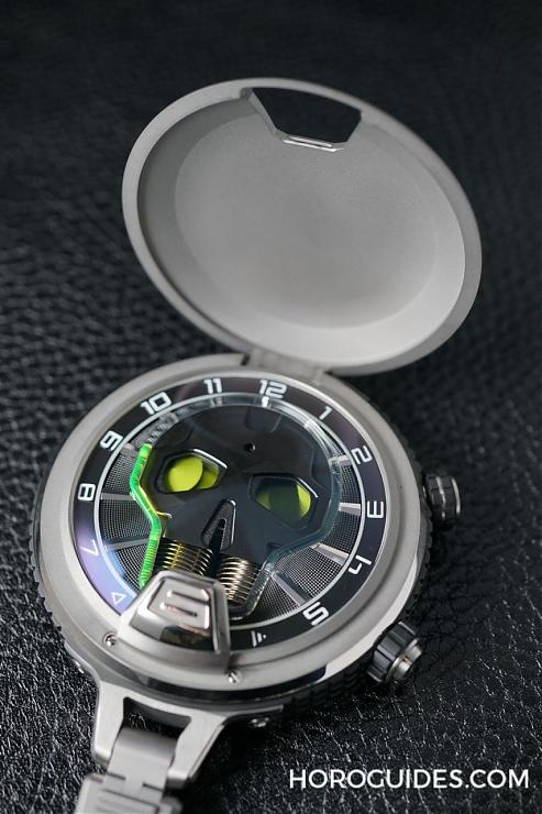 HYT - SKULL - 151-DL-47-NF-BV - 天黑別閉眼，HYT懷錶能照亮一切