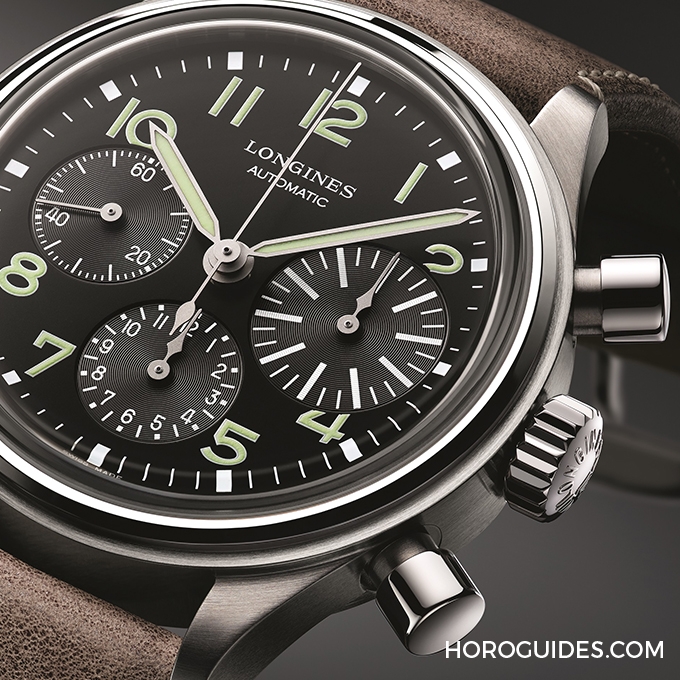 LONGINES - HERITAGE - L2.816.4.53.2 - GPHG 2017最佳復刻腕錶-LONGINES BigEye復刻飛行腕錶