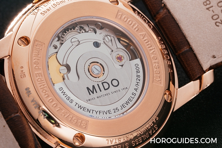 MIDO - 流露古典風範的1918,MIDO一百周年回溯「過去」美好 Baroncelli限量對錶