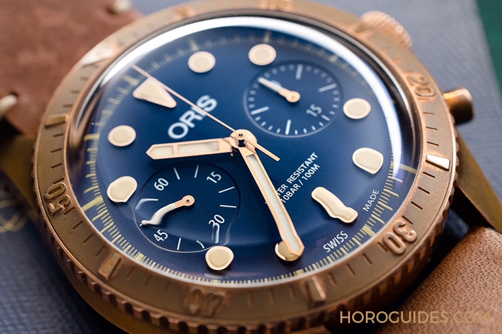 ORIS - DIVERS - 01 771 7744 3185-Set LS - 青銅再掀旋風,ORIS限量發表首款Carl Brashear計時碼錶
