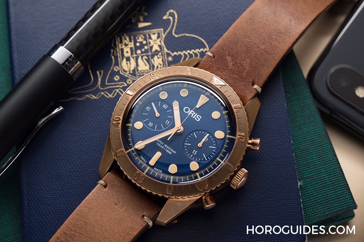 ORIS - DIVERS - 01 771 7744 3185-Set LS - 青銅再掀旋風,ORIS限量發表首款Carl Brashear計時碼錶
