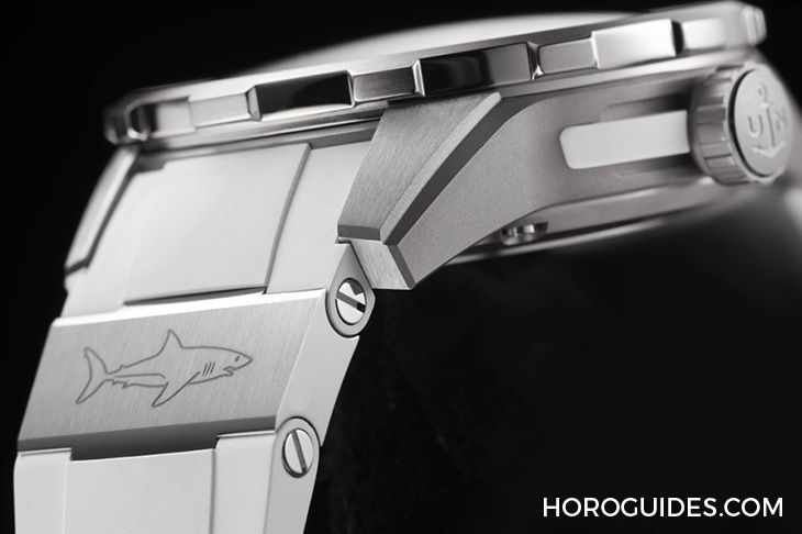 ULYSSE NARDIN - DIVER - 1183-170LE-3/90-GW - 千米錘頭鯊不夠看,雅典錶大白鯊天文台潛水系列限量腕錶更霸氣