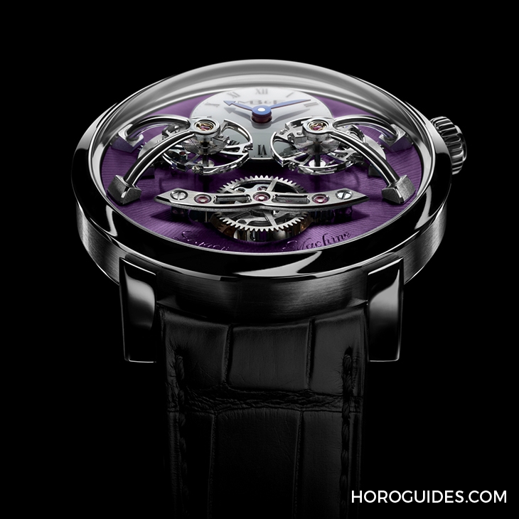 MB&F - LEGACY MACHINES - 02.TL.G - Legacy Machine No2出新色,MB&F推出白金幻紫版全球限量12只