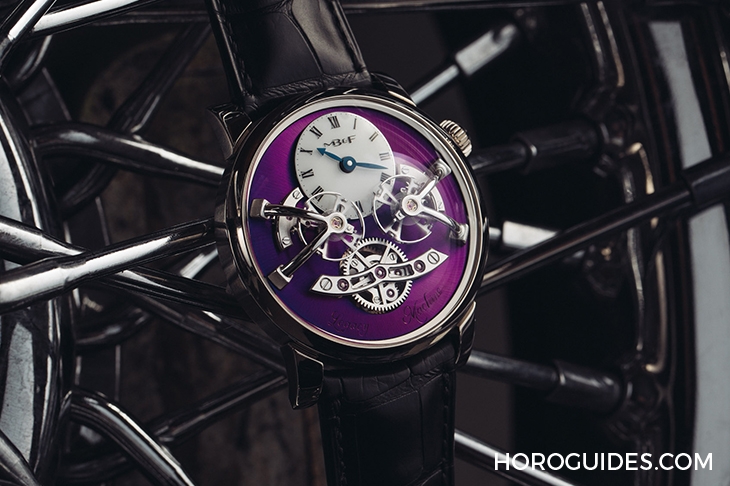 MB&F - LEGACY MACHINES - 02.TL.G - Legacy Machine No2出新色,MB&F推出白金幻紫版全球限量12只