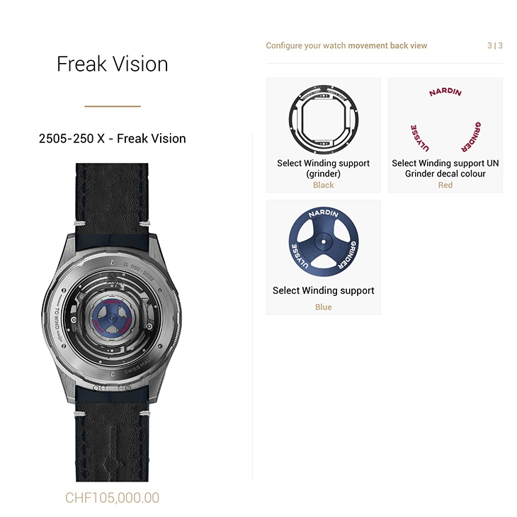 ULYSSE NARDIN - FREAK - 2505-250 - Pre-SIHH 2019 雅典錶FreakIT奇想定製,22個零部件客製單一價格