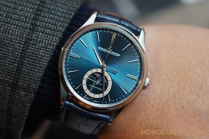 JAEGER-LECOULTRE - MASTER ULTRA THIN - Q13635E1 - [SIHH 2019] 積家大師系列超薄扭索紋琺瑯藍面月相腕錶