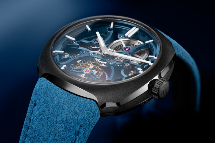 H. MOSER & CIE - STREAMLINER - 6814-2100 - 亨利慕時疾速者首度換上碳灰色陶瓷，Alpine聯名鏤空陀飛輪限量100枚