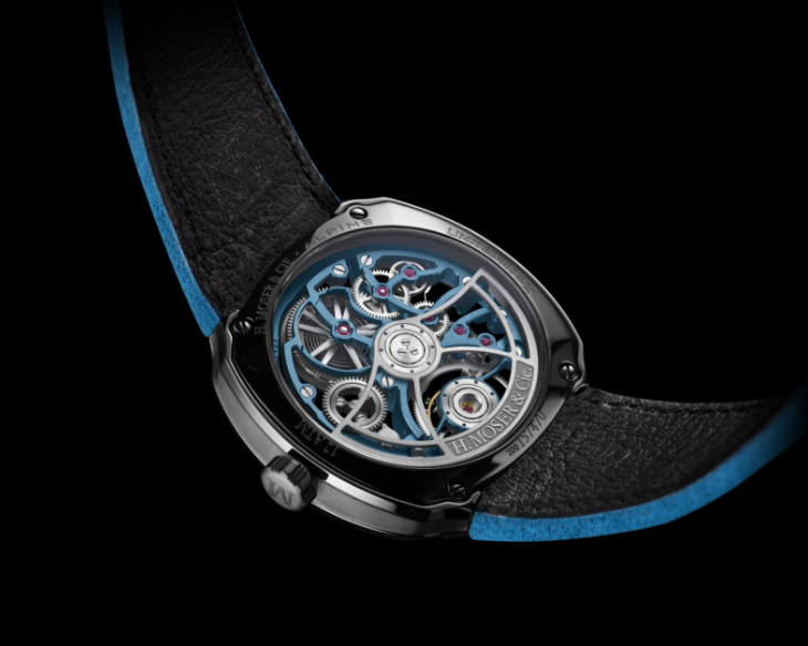 H. MOSER & CIE - STREAMLINER - 6814-2100 - 亨利慕時疾速者首度換上碳灰色陶瓷，Alpine聯名鏤空陀飛輪限量100枚