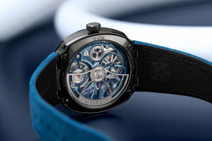 H. MOSER & CIE - STREAMLINER - 6814-2100 - 亨利慕時疾速者首度換上碳灰色陶瓷，Alpine聯名鏤空陀飛輪限量100枚