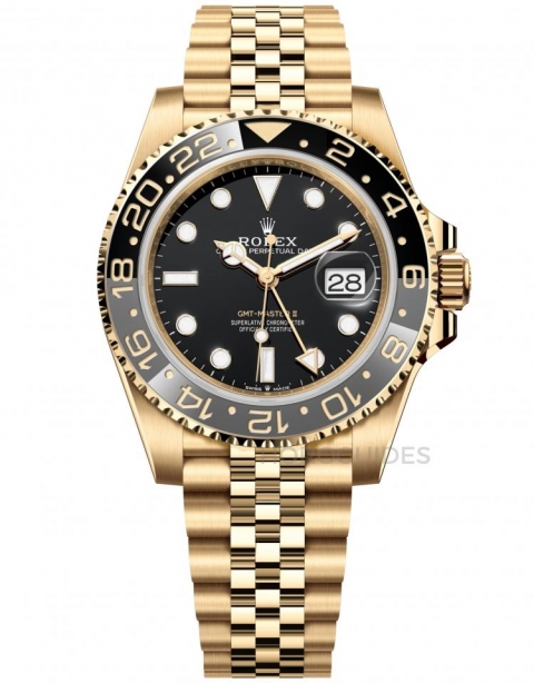 ROLEX - GMT-MASTER II - 126718GRNR-0001 - 金光閃閃過新年,熱門黃金錶8選