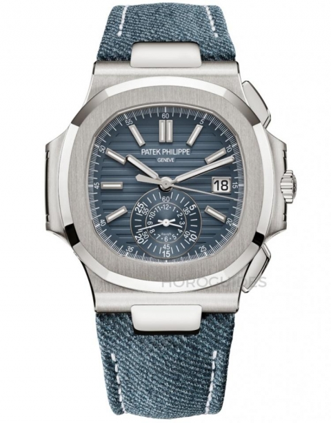 PATEK PHILIPPE - NAUTILUS - 5980/60G-001 - 年輕活力風的錶王!盤點PATEK PHILIPPE百達翡麗藍灰色調腕錶