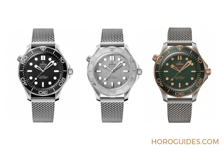 OMEGA - SEAMASTER - 210.90.42.20.10.001 - 綠金復古新作登場！OMEGA再推無日期Seamaster Diver 300M海馬300米腕錶