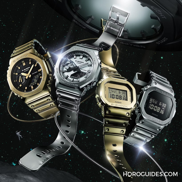 CASIO - G-SHOCK - GM-5600YM-8 - 質感 x 舒適:G-SHOCK全新Fine Metallic系列,金屬質感的進化型矽膠錶帶