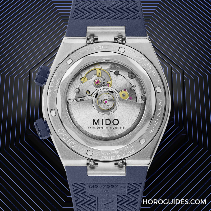 MIDO - MULTIFORT - M047.507.11.051.00 - 入門級八角形錶圈運動錶！MIDO推出全新Multifort 8 Two Crowns