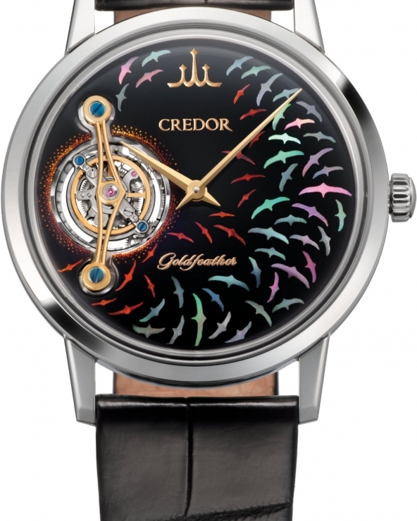 CREDOR - Goldfeather - GBCF999 - CREDOR珍稀之作:Goldfeather Tourbillon限量登場,詩意工藝凝結日本製錶美學