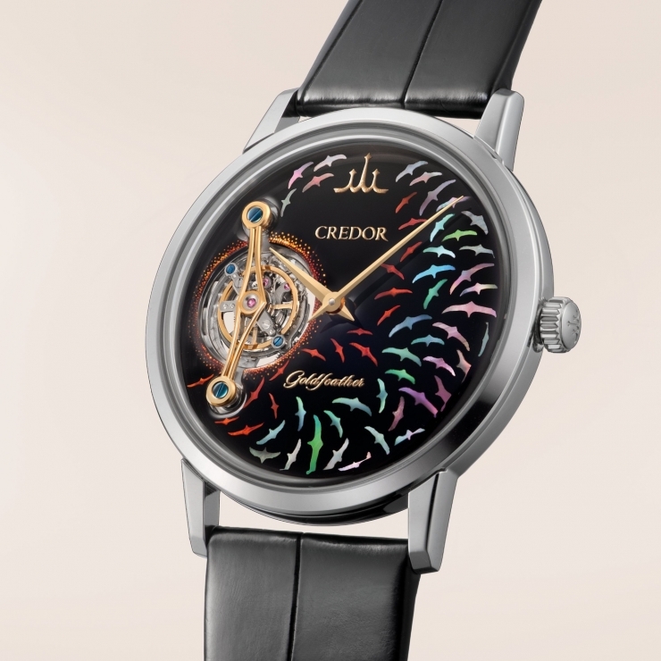 CREDOR - Goldfeather - GBCF997 - 點與線的極致修行 Credor Goldfeather 陀飛輪雕刻限量版 GBCF997