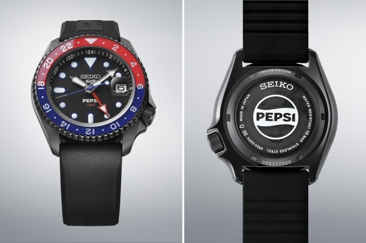 SEIKO - 5 SPORTS - SRPL99 - 「百事圈」終於名正言順,SEIKO正式推出Pepsi聯名限量錶