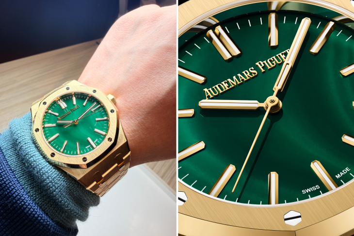 AUDEMARS PIGUET - ROYAL OAK - 15553BA.OO.1356BA.04 - AP愛彼黃金綠面皇家橡樹登場，2026年備受矚目的熱門新作