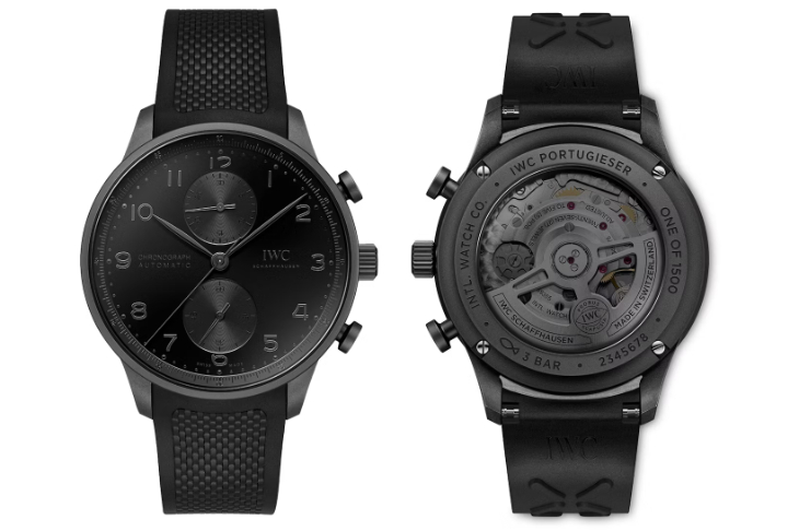 IWC - PORTUGIESER - 經典正裝的黑化變身：IWC萬國錶推出「葡萄牙系列瓷化鈦金屬計時腕錶」