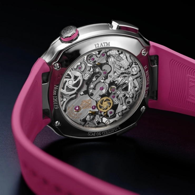 H. MOSER & CIE - STREAMLINER - 6700-1201 - 粉紅風暴來襲！亨利慕時攜手Alpine車隊推出「疾速者」粉紅特別版套裝