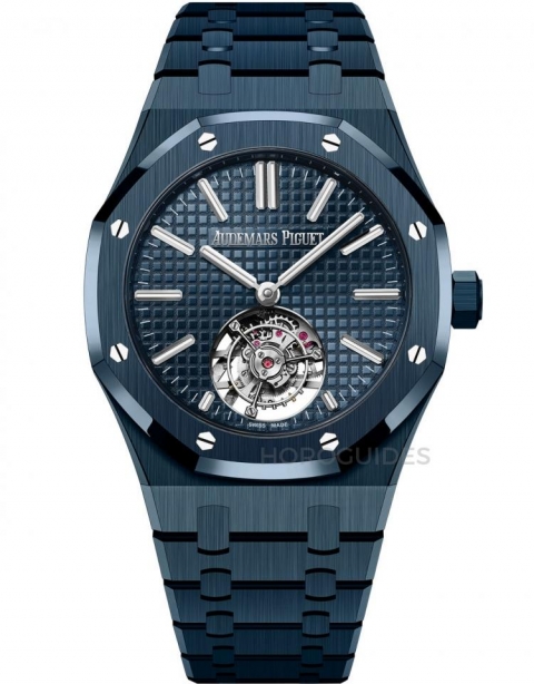 AUDEMARS PIGUET - ROYAL OAK - 26730CD.OO.1225CD.01 - AP愛彼Royal Oak皇家橡樹系列「雲夜藍50」全陶瓷飛行陀飛輪登場