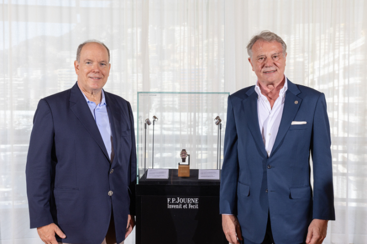 F.P.JOURNE - FONDATION PRINCE ALBERT II - CHRONOGRAPHE FONDATION PRINCE ALBERT II DE MONACO PIECE UNIQUE - 少了飛返,為何更值得關注?F.P. Journe全新慈善孤品計時碼錶