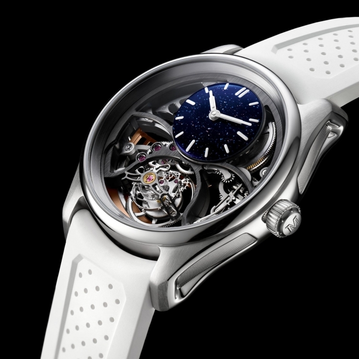 H. MOSER & CIE - STREAMLINER - 6DI0-1202 - 亨利慕時攜手美式足球球星Saquon Barkley,推出全球限量97枚圓柱陀飛輪腕錶