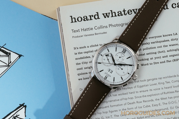 GLASHÜTTE ORIGINAL - SENATOR - 1-37-01-05-02-07 - 什麼時候看都經典 黑白配色的GO議員大日曆計時腕錶