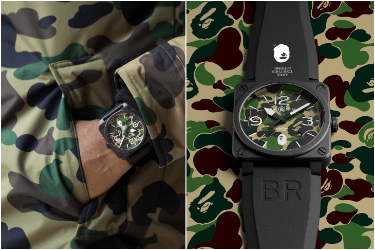 BELL & ROSS - 史上最迷彩的雙品牌聯名!BELL & ROSS與BAPE首度跨界合作